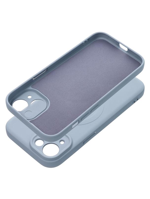 Futerał SILICONE MAG COVER kompatybilny z MagSafe do IPHONE 15 jasny niebieski
