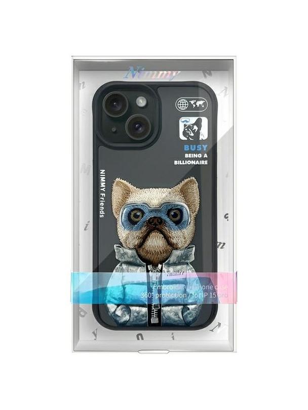 NIMMY futerał COOL&CUTE 2.0 Dog do IPHONE 15 czarny
