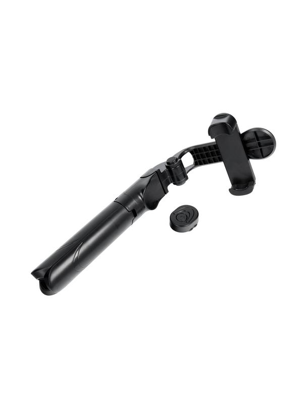 Uchwyt selfie z pilotem bezprzewodowym tripod z lusterkiem SSTR-11 czarny
