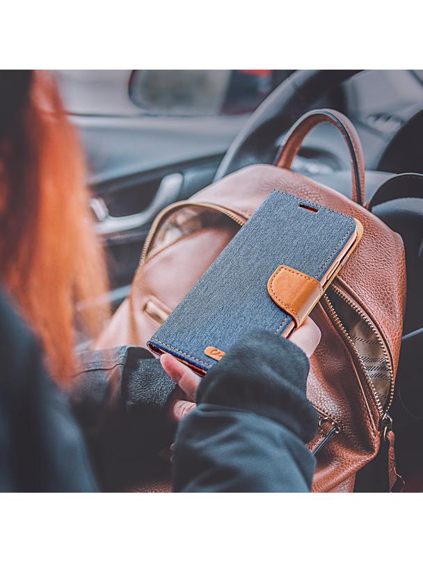 Kabura CANVAS Book do SAMSUNG A71 granatowy