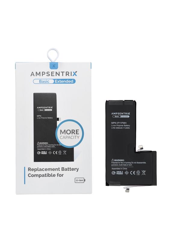 AmpSentrix Basic bateria do iPhone 11 Pro Max (zwiększona pojemność 4550mAh)