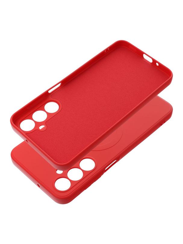 Futerał SILICONE MAG COVER kompatybilny z MagSafe do SAMSUNG A16 5G / A16 4G czerwony