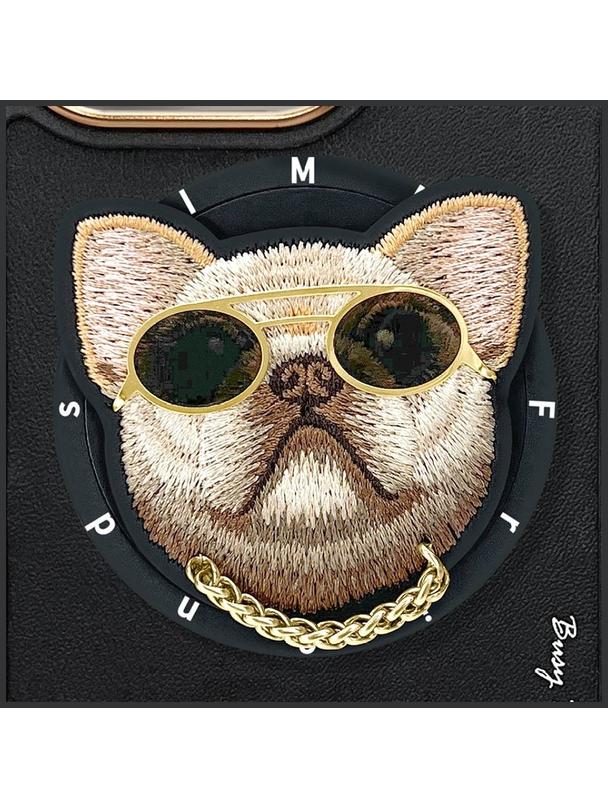 NIMMY futerał GLASSES COOL DOG kompatybilny z MagSafe do IPHONE 16 Pro czarny