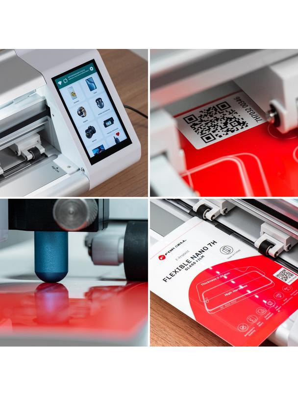 Ploter do folii Forcell na ekrany LCD + aplikator biały