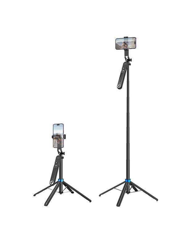 Selfie stick Hoco tripod z pilotem bezprzewodowym K22 czarny