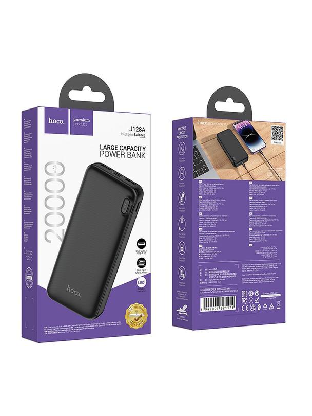 Powerbank Hoco 20000 mAh 2A J128A czarny