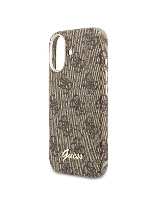 GUESS futerał do IPHONE 17 kompatybilny z MagSafe GUHMP17S5P4FWMSW (PU FW 4G Script) brązowy
