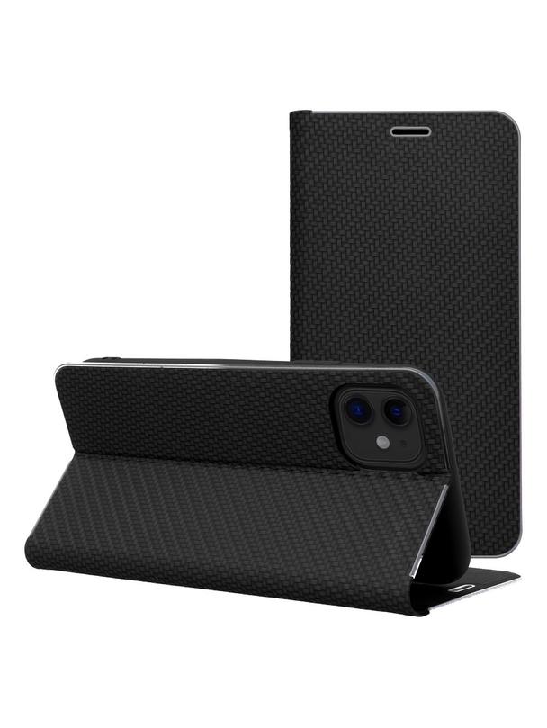 Kabura LUNA Book Carbon do IPHONE 17 Air czarny