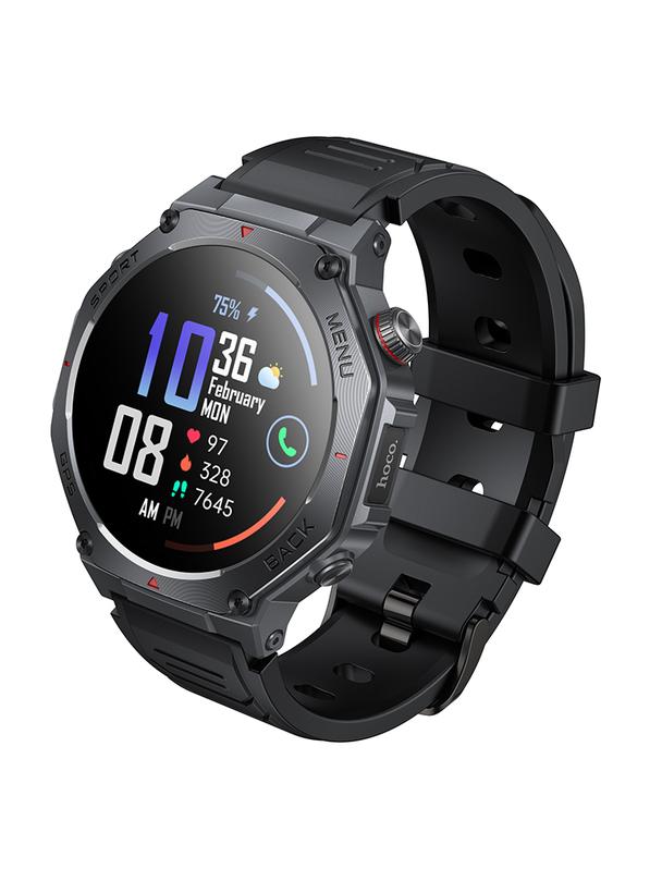 Smartwatch Hoco 1,43" AMOLED GPS z funkcją rozmowy Y37 czarny