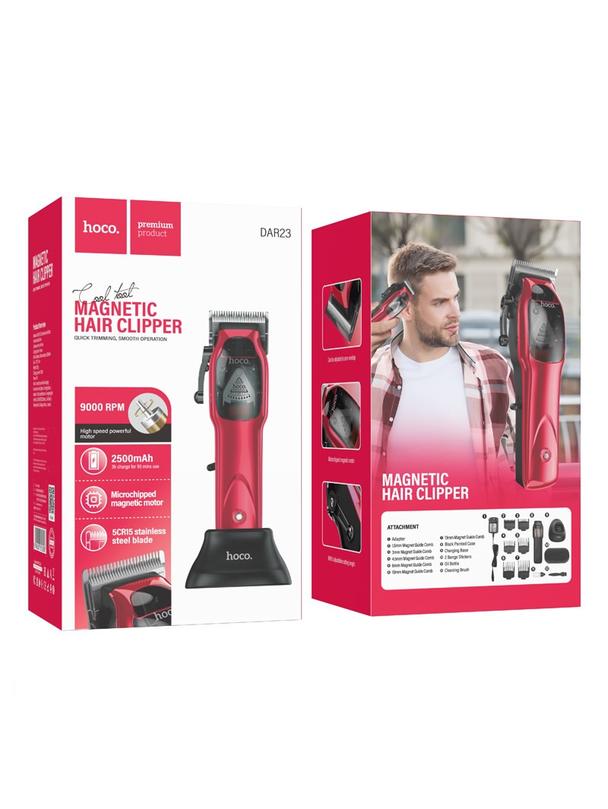 Maszynka do strzyżenia włosów Hoco DAR23 czerwona