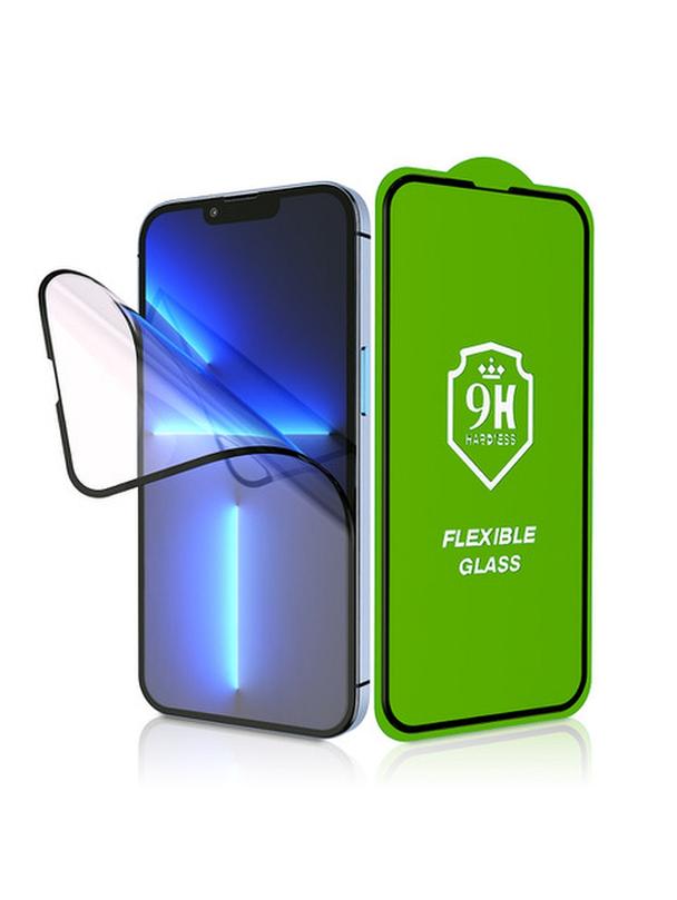 Szkło hybrydowe Bestsuit Flexible 5D Full Glue do iPhone 16 Pro Max czarny