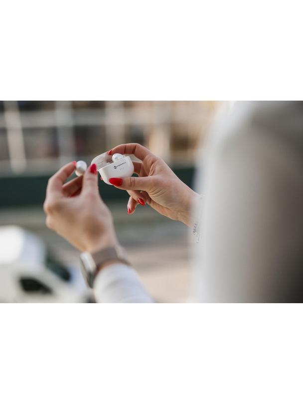 Słuchawki bezprzewodowe douszne Forcell F-Audio TWS Clear Sound białe