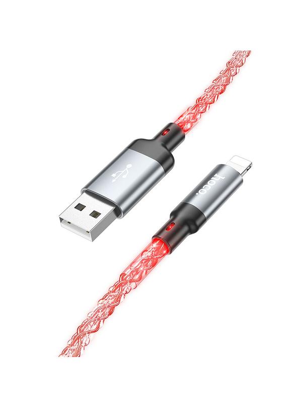 Kabel USB A do Lightning Hoco 2,4A 1 m U112 szary