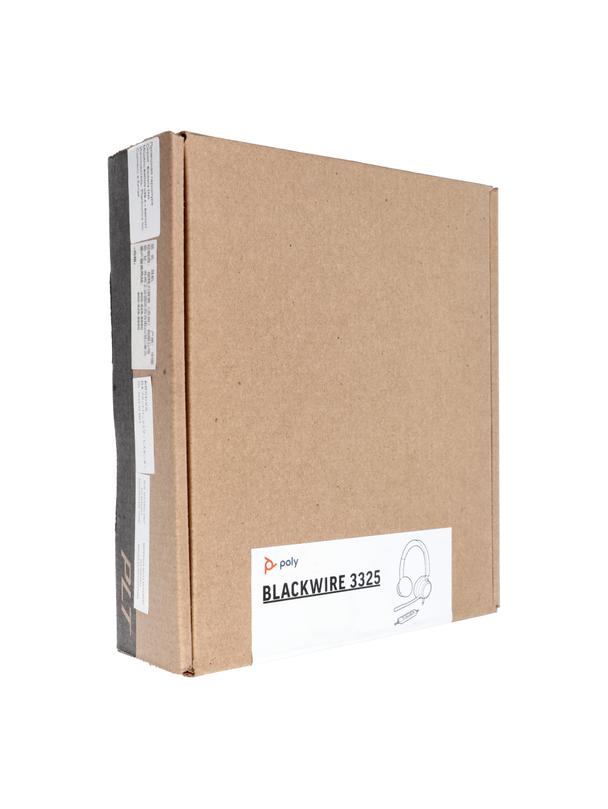 Słuchawki przewodowe nauszne Jack 3,5 mm / USB A Poly Blackwire C3325 czarne