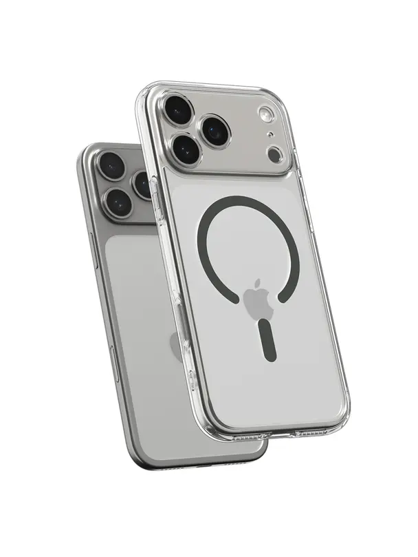 SPIGEN futerał ULTRA HYBRID MAG kompatybilny z MagSafe do IPHONE 17 Pro clear graphite