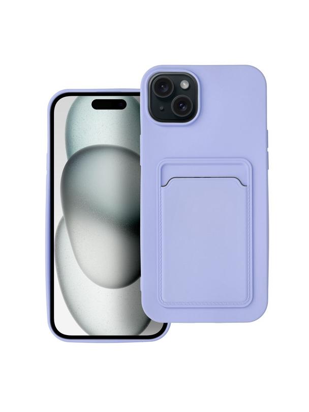 Futerał CARD CASE do IPHONE 15 Plus fioletowy