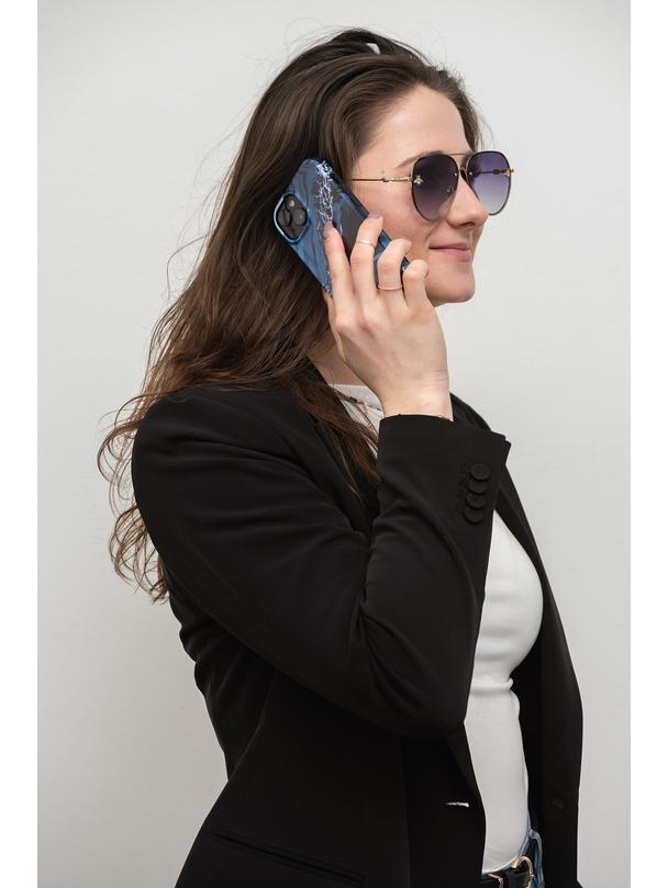 Etui na iPhone 15 Forcell F-Protect Mirage zgodny z MagSafe ocean marble