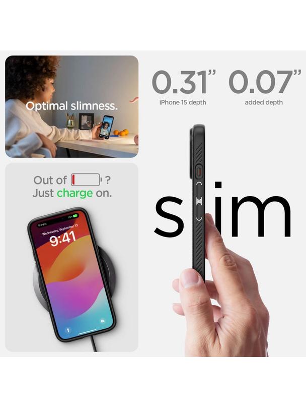 SPIGEN futerał LIQUID AIR do IPHONE 15 matte black