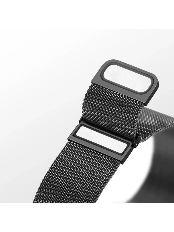 DUX DUCIS pasek MILANESE magnetyczny ze stali nierdzewnej 20 mm czarny