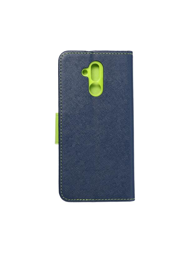 Kabura FANCY Book do HUAWEI Mate 20 Lite granatowo limonkowy