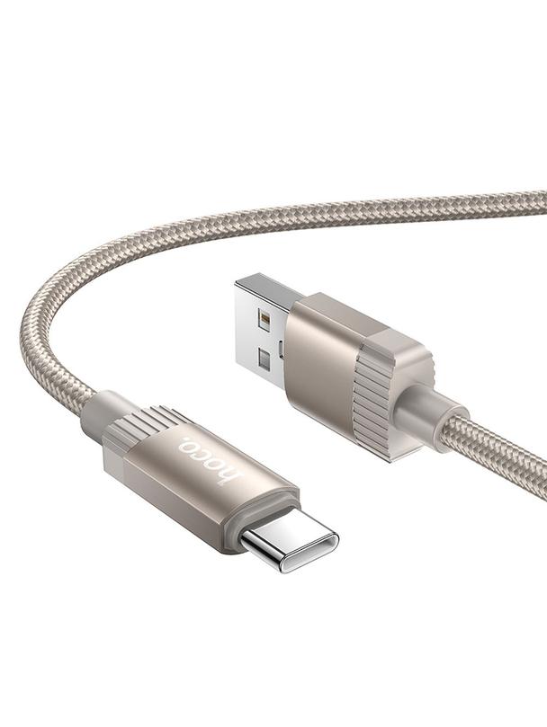 Kabel USB A do USB C Hoco 3A 1 m X117 złoty