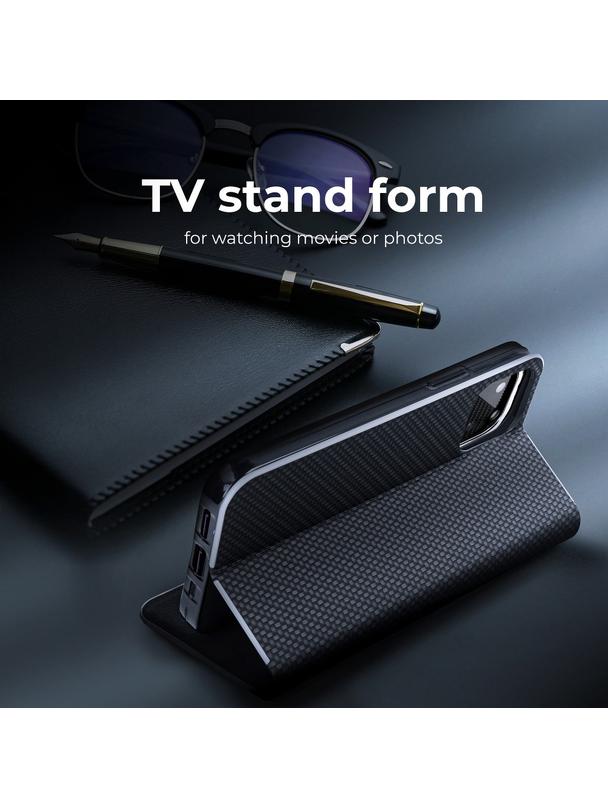 Kabura LUNA Book Carbon do XIAOMI Redmi 9AT / Redmi 9A czarny