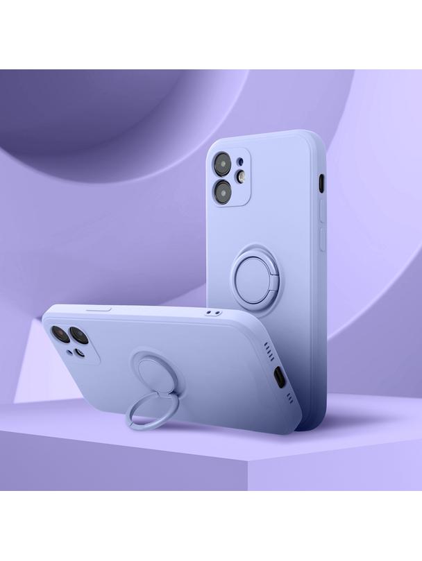 Futerał SILICONE RING do SAMSUNG A37 5G fioletowy