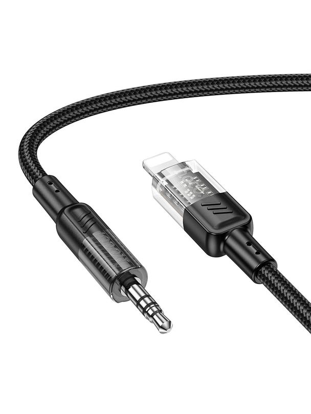 Kabel AUX Jack 3,5 mm do Lightning Hoco 1,2 m UPA27 czarny