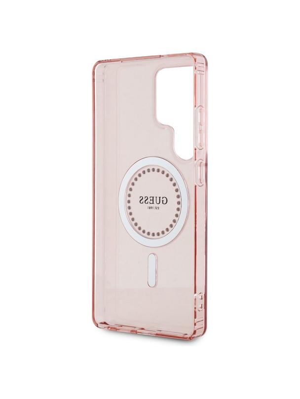 GUESS futerał do SAMSUNG S25 Ultra GUHMS25LPFTDTEP (Magnetic IML Rhinestones) różowy