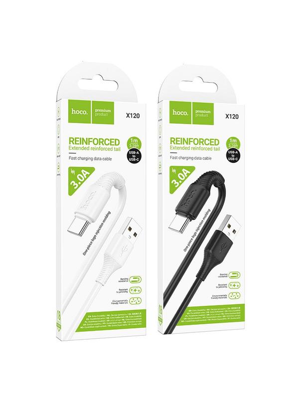 Kabel USB A do USB C Hoco 3A 1 m X120 biały