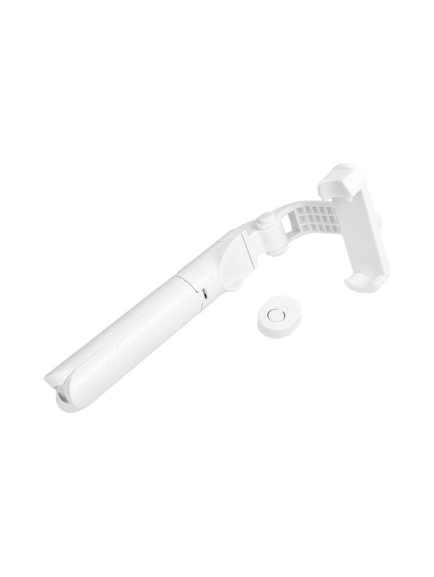 Uchwyt selfie z pilotem bezprzewodowym tripod SSTR-12 biały