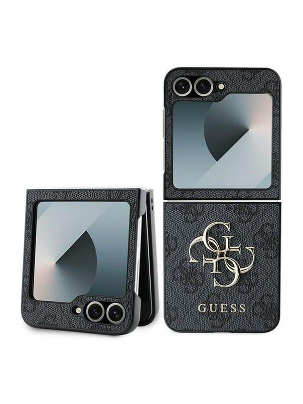 GUESS futerał do SAMSUNG Z Flip 6 GUHCZF64GMGGR (PU 4G Leather Metal Logo) czarny