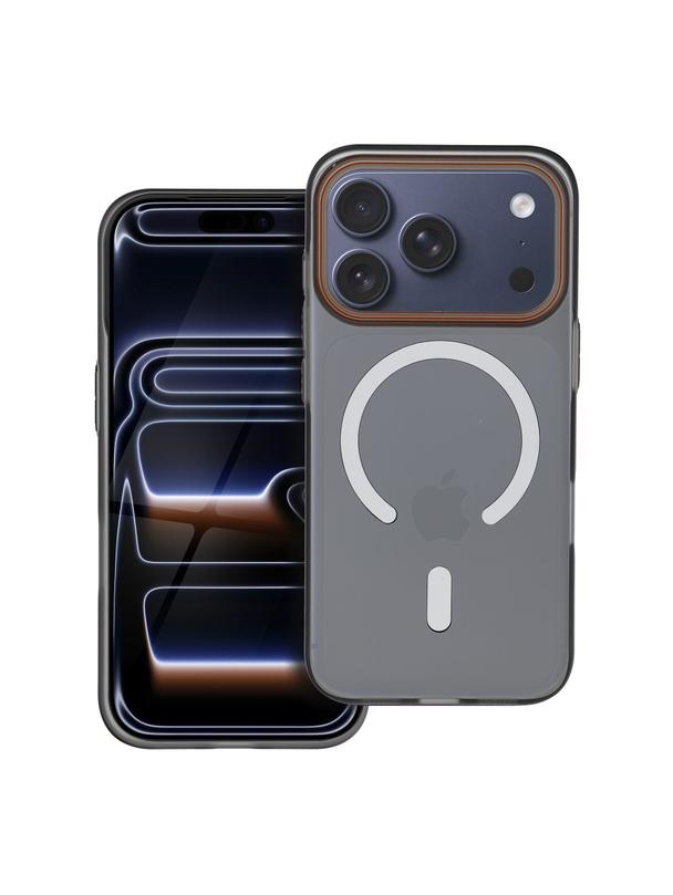 Futerał GO ORANGE kompatybilny z MagSafe do IPHONE 17 Pro czarny