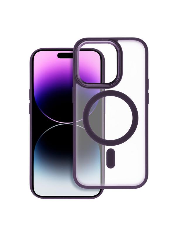 Futerał MATTE MAG COVER kompatybilny z MagSafe do IPHONE 14 Plus fioletowy