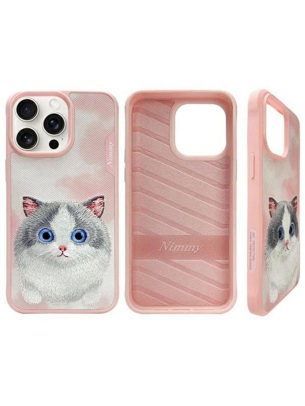 NIMMY futerał BIG EYED PET 2.0 Cat do IPHONE 15 Pro Max różowy