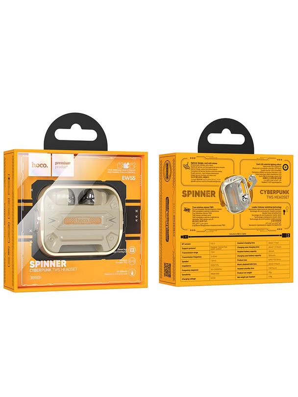 Słuchawki bezprzewodowe douszne Hoco TWS EW55 złote