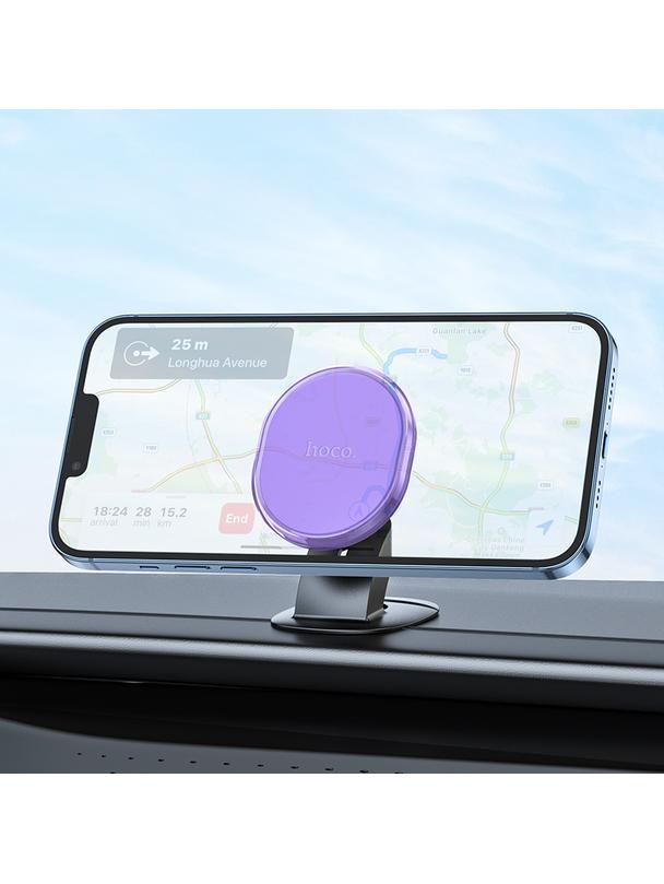 Uchwyt na telefon do samochodu magnetyczny Hoco do deski H2 fioletowy