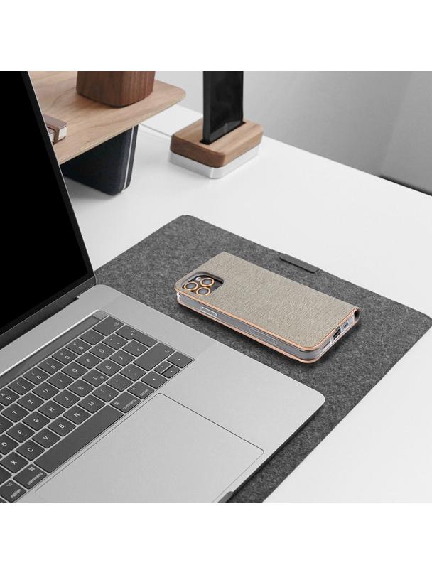 Kabura LUNA Book Gold do SAMSUNG A55 5G srebrny