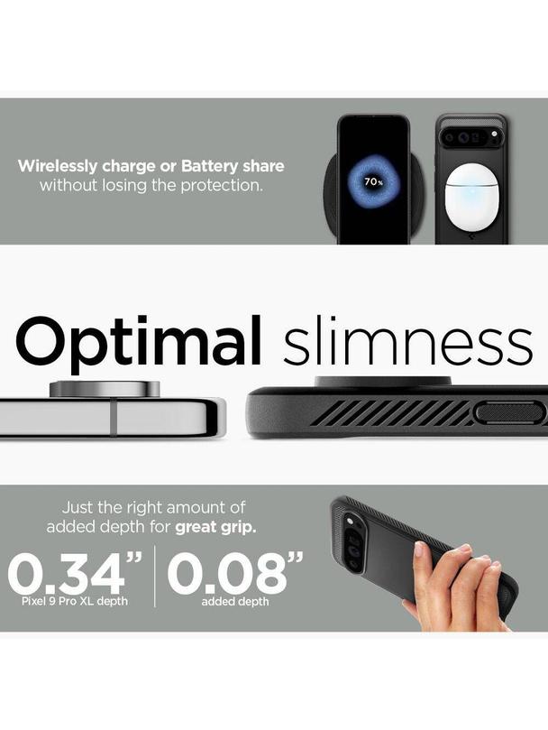 SPIGEN futerał RUGGED ARMOR do GOOGLE Pixel 9 Pro XL matte black