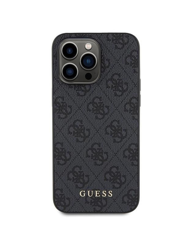 GUESS futerał do IPHONE 15 Pro Max GUHCP15XG4GFGR (4G Metal Logo) szary