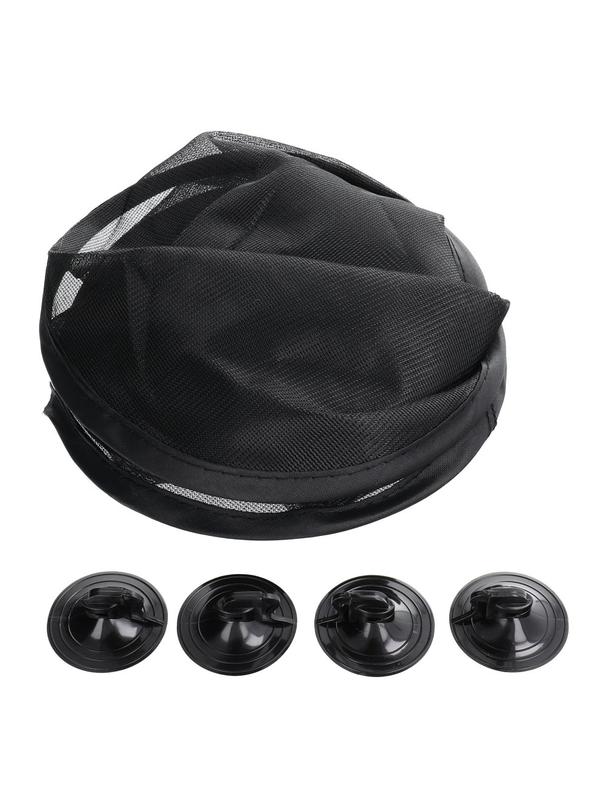 Osłona przeciwsłoneczna do samochodu z przyssawkami na szyby tylne czarna