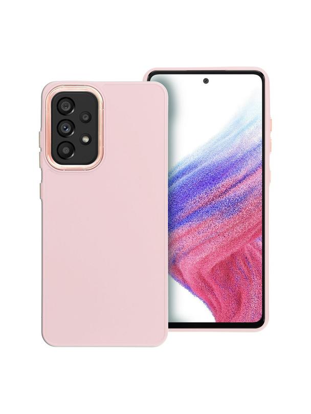 Futerał FRAME do SAMSUNG A52 5G / A52 LTE ( 4G ) / A52s 5G pudrowy róż