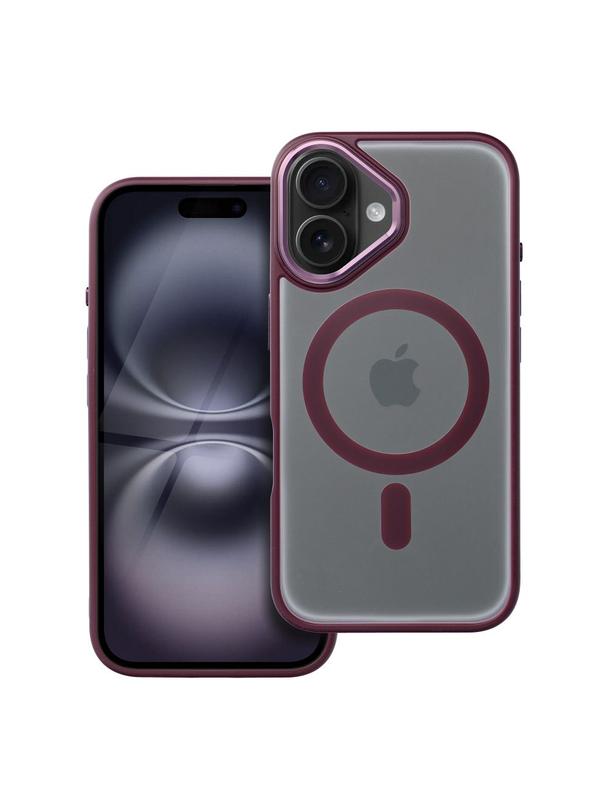 Futerał MATTE MAG COVER kompatybilny z MagSafe do IPHONE 16 czerwony