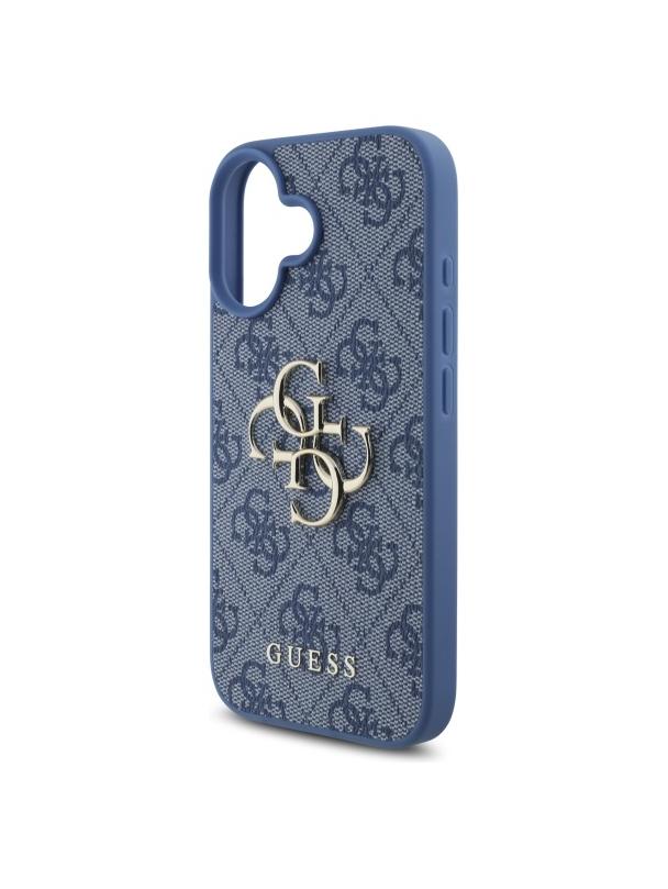 GUESS futerał do IPHONE 16 GUHCP16S4GMGBL (4G PU Big Logo) niebieski