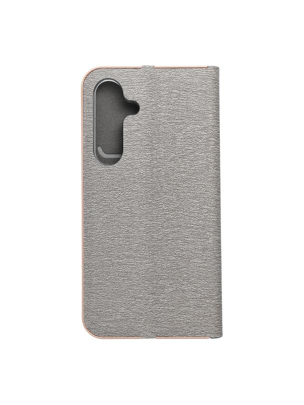 Kabura LUNA Book Gold do SAMSUNG S25 srebrny