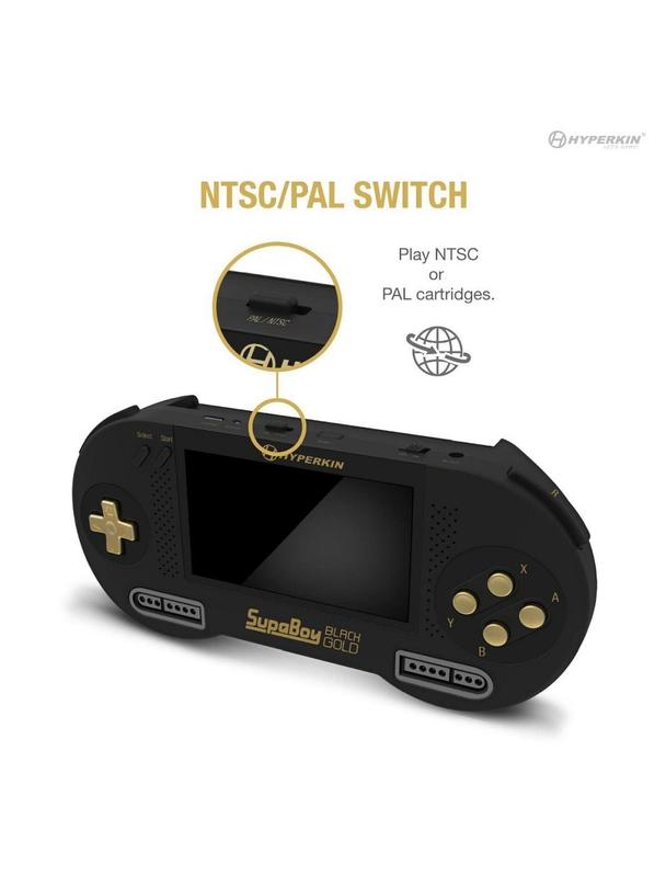 HYPERKIN konsola przenośna do gier SUPABOY M08889-BKC czarno złota