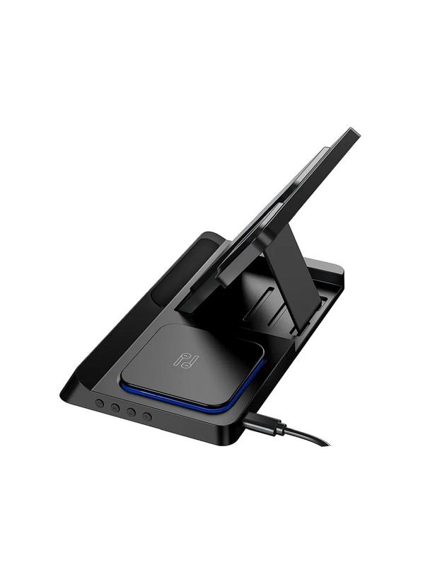 WiWU - Ładowarka bezprzewodowa z zegarem cyfrowym Wi-W006 Power Air 5in1