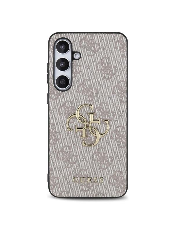 GUESS futerał do SAMSUNG S24 FE GUHCS24FE4GMGBR (HC PU 4G Big Metal Logo) brązowy