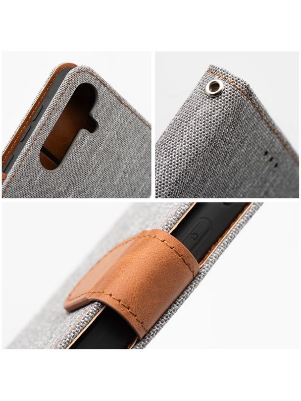 Kabura JEANS Book do SAMSUNG A40 szary