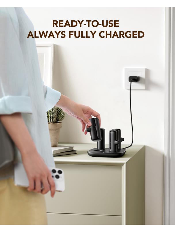 Powerbank Veger Pogo (W007CK) zestaw 4 x 5000 mAh czarny